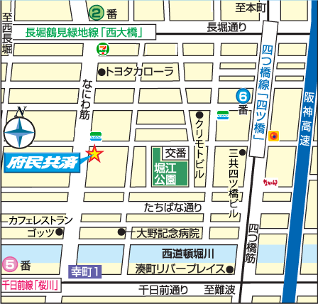 大阪府民共済地図
